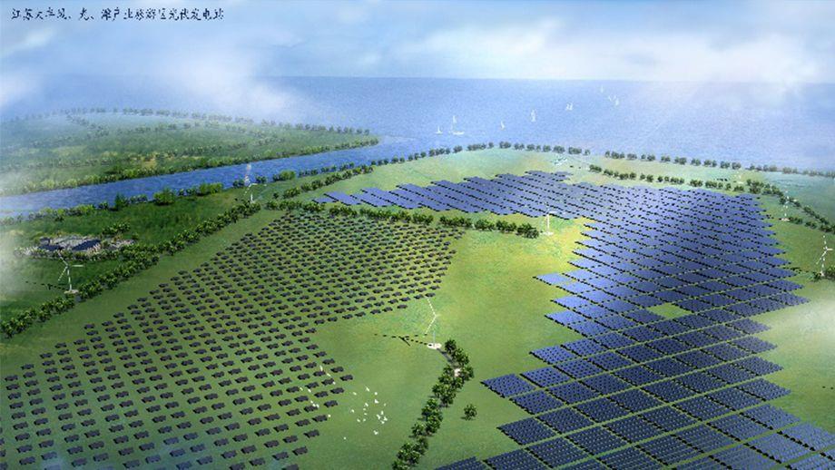 江蘇大豐風、光、灘產業(yè)旅游區(qū)光伏發(fā)電項目